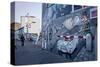 Remains of the Berlin Wall at the East Side Gallery in Berlin, Germany-null-Stretched Canvas
