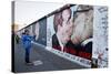 Remains of the Berlin Wall at the East Side Gallery in Berlin, Germany-null-Stretched Canvas