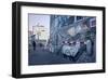 Remains of the Berlin Wall at the East Side Gallery in Berlin, Germany-null-Framed Art Print