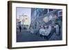 Remains of the Berlin Wall at the East Side Gallery in Berlin, Germany-null-Framed Art Print