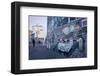 Remains of the Berlin Wall at the East Side Gallery in Berlin, Germany-null-Framed Art Print