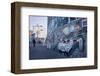 Remains of the Berlin Wall at the East Side Gallery in Berlin, Germany-null-Framed Art Print