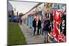 Remains of the Berlin Wall at the East Side Gallery in Berlin, Germany-null-Mounted Art Print