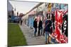 Remains of the Berlin Wall at the East Side Gallery in Berlin, Germany-null-Mounted Art Print