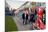 Remains of the Berlin Wall at the East Side Gallery in Berlin, Germany-null-Mounted Art Print