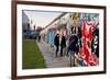 Remains of the Berlin Wall at the East Side Gallery in Berlin, Germany-null-Framed Art Print