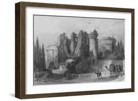 Remains of the Church of St John, Pergamus, Asia Minor-Thomas Allom-Framed Giclee Print