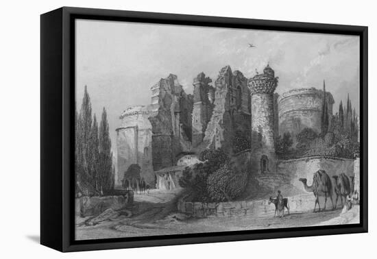 Remains of the Church of St John, Pergamus, Asia Minor-Thomas Allom-Framed Stretched Canvas