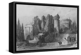 Remains of the Church of St John, Pergamus, Asia Minor-Thomas Allom-Framed Stretched Canvas