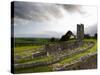 Remains of the Church on St Patrick's Hill, Slane, Co Meath, Ireland-null-Stretched Canvas