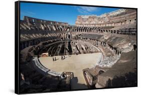 Remains of the Colosseum of Rome Built around 70Ad, Allegedly the Largest Ever Built-Ethel Davies-Framed Stretched Canvas