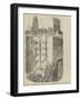 Remains of the Fallen Premises in Gracechurch-Street, Sketched from the Roof of an Adjoining House-null-Framed Giclee Print