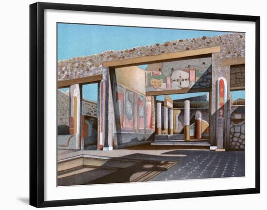 Remains of the House of the Banker Lucius Caecilius Iucundus, Pompeii-null-Framed Giclee Print