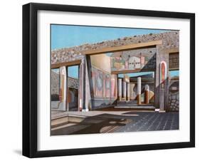 Remains of the House of the Banker Lucius Caecilius Iucundus, Pompeii-null-Framed Giclee Print