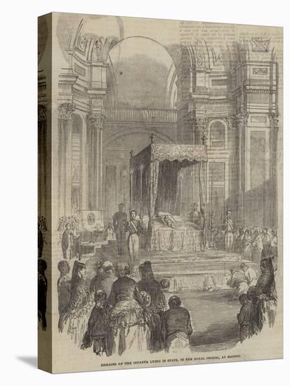 Remains of the Infanta Lying in State, in the Royal Chapel, at Madrid-null-Stretched Canvas