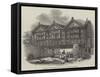 Remains of the Palace of the Earl of Derby, at Chester-null-Framed Stretched Canvas