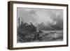 Remains of the Port of Seleucia, Near Suadeah, Mount Casius in the Distance-William Henry Bartlett-Framed Giclee Print