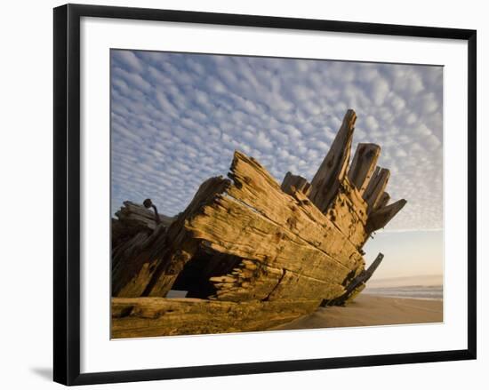 Remains of the Shipwrecked Fishing Boat, Skeleton Coast Wilderness, Namibia-Paul Souders-Framed Photographic Print