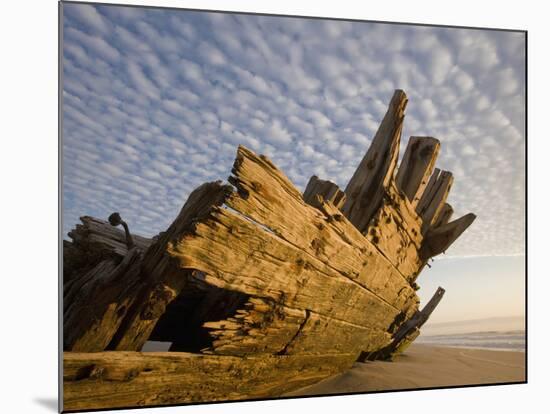 Remains of the Shipwrecked Fishing Boat, Skeleton Coast Wilderness, Namibia-Paul Souders-Mounted Photographic Print