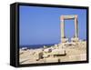 Remains of the Temple of Apollo, Near Naxos Town, Island of Naxos, Cyclades, Greece-Richard Ashworth-Framed Stretched Canvas