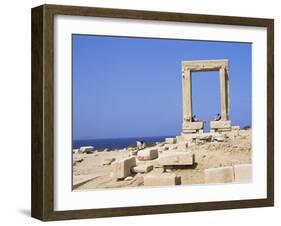 Remains of the Temple of Apollo, Near Naxos Town, Island of Naxos, Cyclades, Greece-Richard Ashworth-Framed Photographic Print