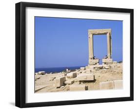 Remains of the Temple of Apollo, Near Naxos Town, Island of Naxos, Cyclades, Greece-Richard Ashworth-Framed Photographic Print