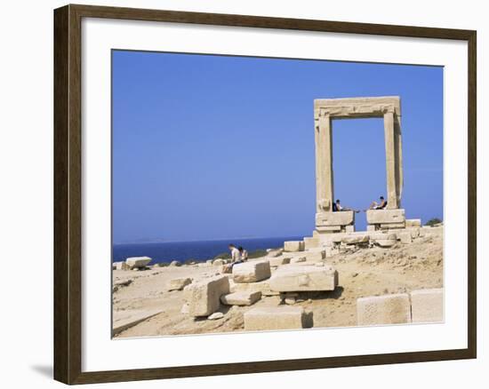 Remains of the Temple of Apollo, Near Naxos Town, Island of Naxos, Cyclades, Greece-Richard Ashworth-Framed Photographic Print