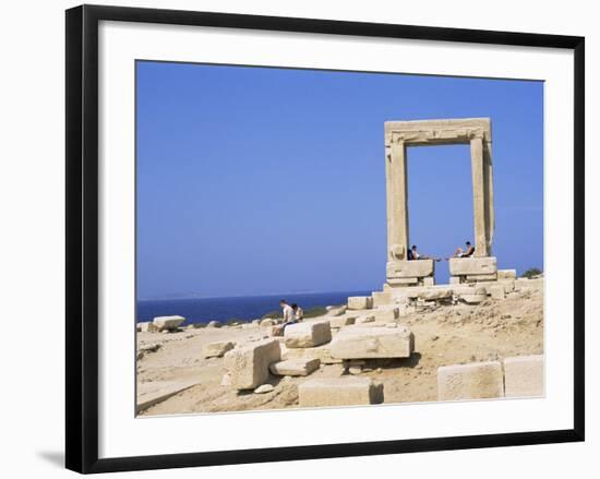 Remains of the Temple of Apollo, Near Naxos Town, Island of Naxos, Cyclades, Greece-Richard Ashworth-Framed Photographic Print