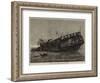 Remains of the Warspite Training-Ship at Low Tide-null-Framed Giclee Print
