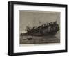 Remains of the Warspite Training-Ship at Low Tide-null-Framed Giclee Print