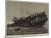 Remains of the Warspite Training-Ship at Low Tide-null-Mounted Giclee Print