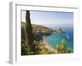 Remains of the Watchtower, Carpino Bay, Scalea, Calabria-Peter Adams-Framed Photographic Print