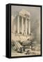 Remains of the Western Portico, Baalbec-David Roberts-Framed Stretched Canvas