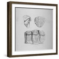 Remains of Two Roman Statues and an Inscription on Stone, 1850-John Wykeham Archer-Framed Giclee Print