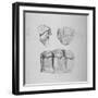 Remains of Two Roman Statues and an Inscription on Stone, 1850-John Wykeham Archer-Framed Giclee Print