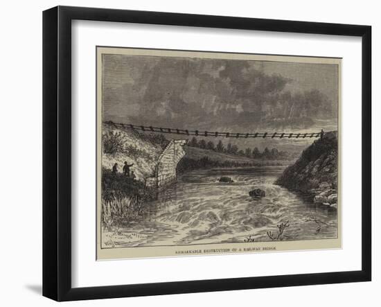 Remarkable Destruction of a Railway Bridge-William Henry James Boot-Framed Giclee Print