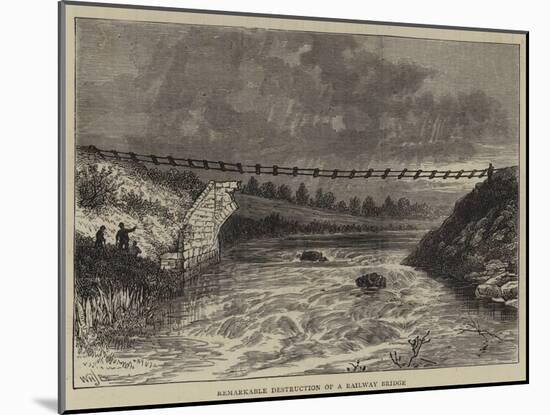 Remarkable Destruction of a Railway Bridge-William Henry James Boot-Mounted Giclee Print