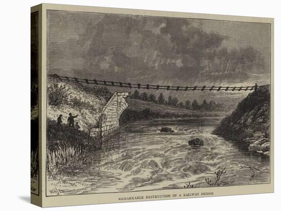 Remarkable Destruction of a Railway Bridge-William Henry James Boot-Stretched Canvas