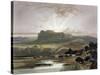 Remarkable Hills, Upper Missouri, Plate 34, Travels in the Interior of North America-Karl Bodmer-Stretched Canvas