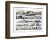 Remarkable Hills, Upper Missouri, Plate 35, Travels in the Interior of North America-Karl Bodmer-Framed Giclee Print