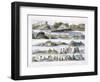 Remarkable Hills, Upper Missouri, Plate 35, Travels in the Interior of North America-Karl Bodmer-Framed Giclee Print