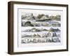 Remarkable Hills, Upper Missouri, Plate 35, Travels in the Interior of North America-Karl Bodmer-Framed Giclee Print