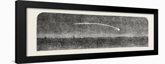 Remarkable Meteor Seen from the London and Blackwall Extension Railway, UK, 1851-null-Framed Giclee Print