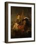 Rembrandt and Saskia in the Parable of the Prodigal Son, C. 1635-Rembrandt van Rijn-Framed Giclee Print
