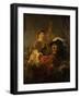 Rembrandt and Saskia in the Parable of the Prodigal Son, C. 1635-Rembrandt van Rijn-Framed Giclee Print