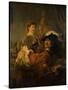 Rembrandt and Saskia in the Parable of the Prodigal Son, C. 1635-Rembrandt van Rijn-Stretched Canvas