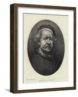 Rembrandt as an Old Man-Rembrandt van Rijn-Framed Giclee Print