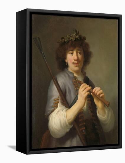 Rembrandt as Shepherd with Staff and Flute, 1636-Govaert Flinck-Framed Stretched Canvas
