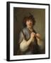 Rembrandt as Shepherd with Staff and Flute, 1636-Govaert Flinck-Framed Giclee Print