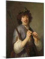 Rembrandt as Shepherd with Staff and Flute, 1636-Govaert Flinck-Mounted Giclee Print